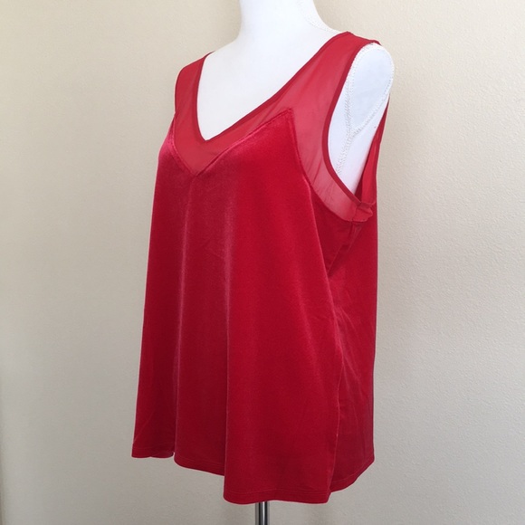 INC Red Velvet Tank - Picture 3 of 7